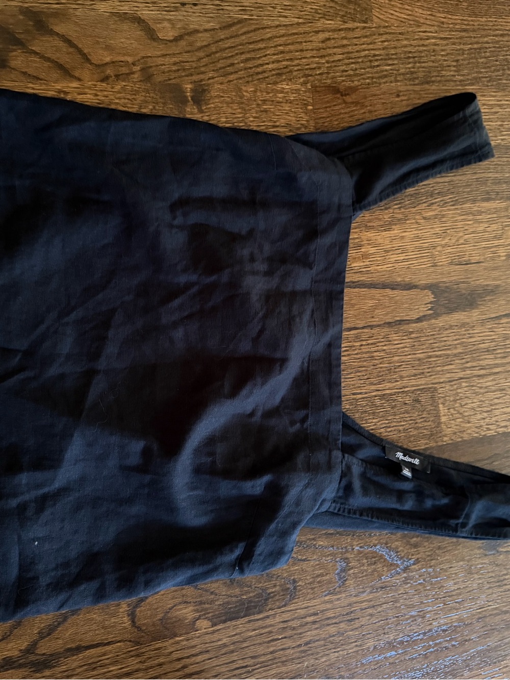 Madewell Black 100% Linen Cross-Back Sleeveless Top Tank - Size 10 - Picture 6 of 8